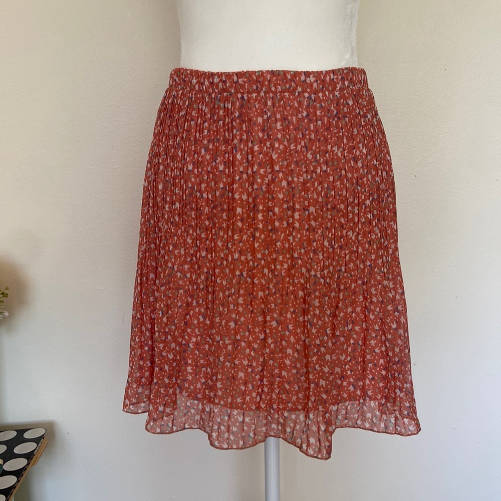 Lovely spring Ruffle pleated skirt elastic waist